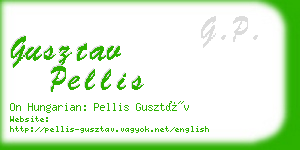 gusztav pellis business card